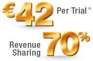 Ђ42 Per Trial, 70% Revenure Sharing